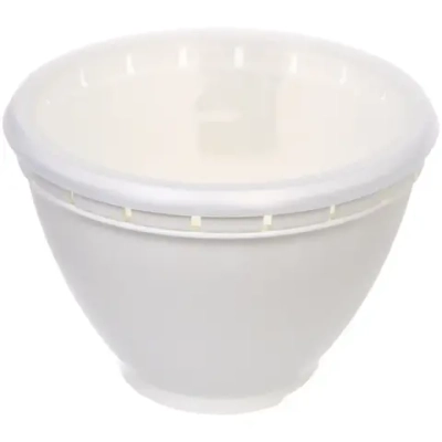 Дуршлаг пластиковый «Фаттория» 22*15,5см двойной с чашей и крышкой