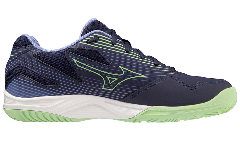 Мужские кроссовки для бадминтона/сквоша Mizuno Cyclone Speed 4 - eveblue/techgreen/iolite