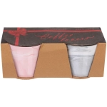 Кружка керамическая 360мл в наборе 2шт «Мрамор», конус