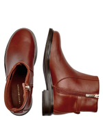 Кожаные ботильоны Tommy Hilfiger - коричневый(FW0FW08251)