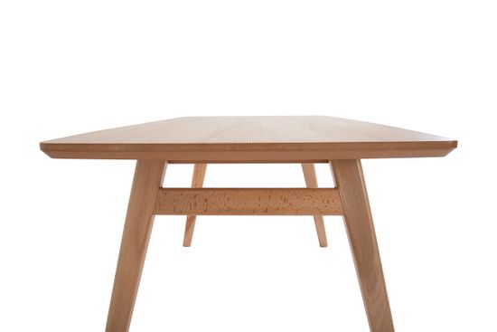 Стол Лондон (бук/нога светлый бук/столешница светлый дуб)