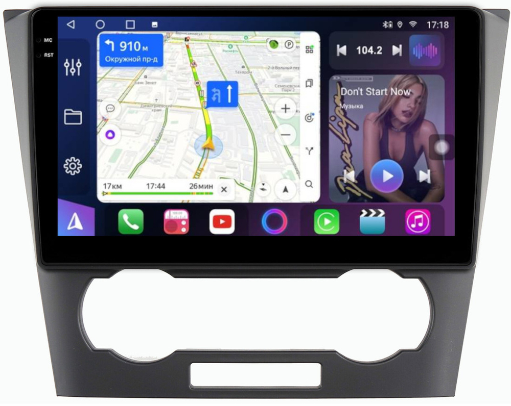 Магнитола для Chevrolet Epica 2006-2012 - FarCar 3336M монитор 9.5" QLED на Android 14, TS18, CarPlay, 4G SIM-слот