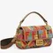 Сумка через плечо Fendi многоцветная Baguette с логотипом FF