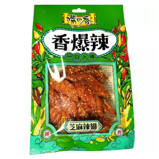 Снэк пшеничный Maojinsong Foods острый со вкусом кунжута, 72гр.