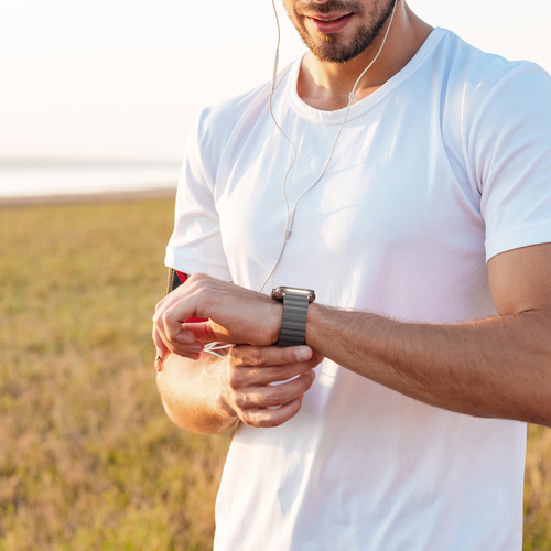 Ремешок магнитный двухсторонний от Dux Ducis для смарт часов Apple Watch 42, 44, 45, 46, 49мм, серия SD Series (два цвета Dark Grey/Light Grey)