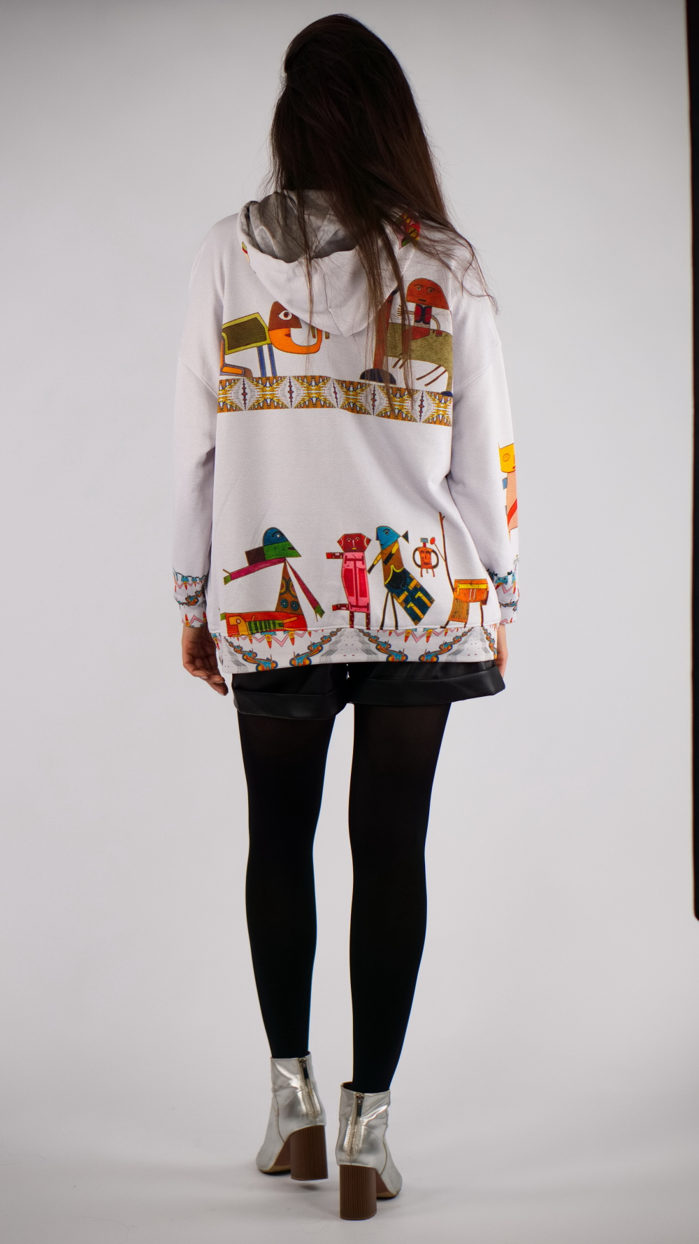 Зип худи «Прелюдия к цивилизации», принт по мотивам художника Виктора Браунера