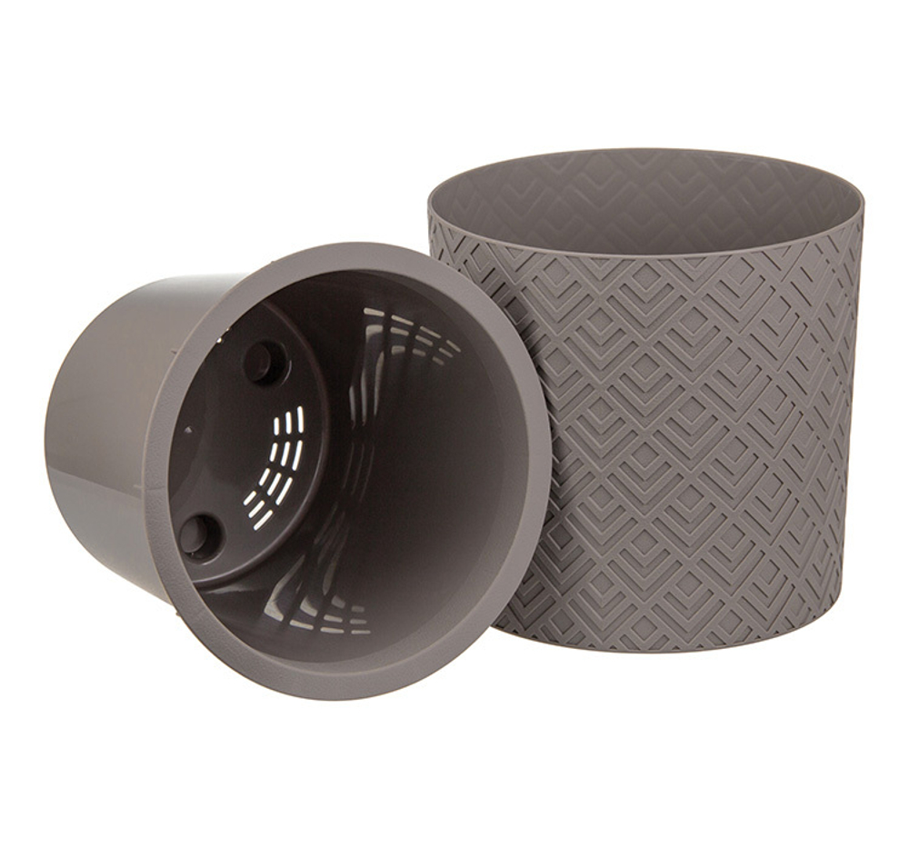 Кашпо ЭТНА с внутренней вставкой D280мм 9,5л