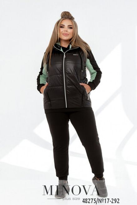 Костюм 17-292-оливка Minova Фото 2