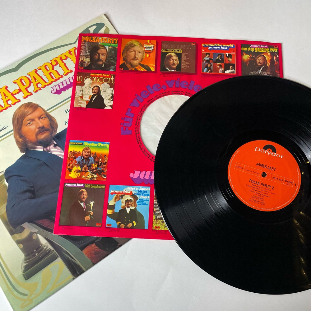Винтажная виниловая пластинка LP James Last Джеймс Ласт Polka Party II (Germany 1972)
