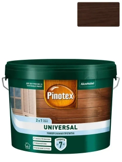Универсальная пропитка для древесины Pinotex Universal 2 в 1 Цвет: Палисандр 9л