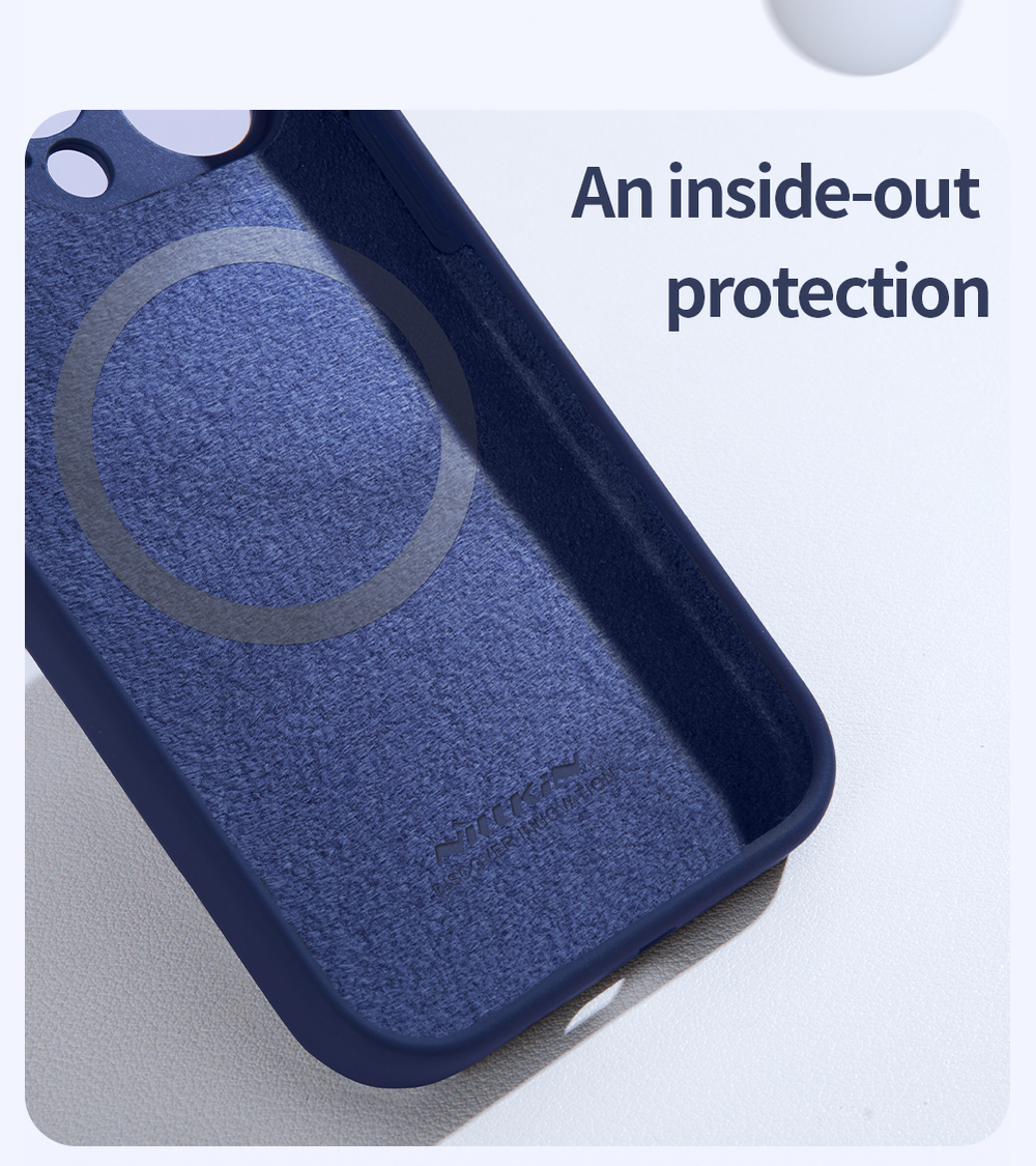 Чехол с складной подставкой для защиты объектива от Nillkin для iPhone 14 Pro, серия LensWing Magnetic Case (поддержка беспроводной зарядки)