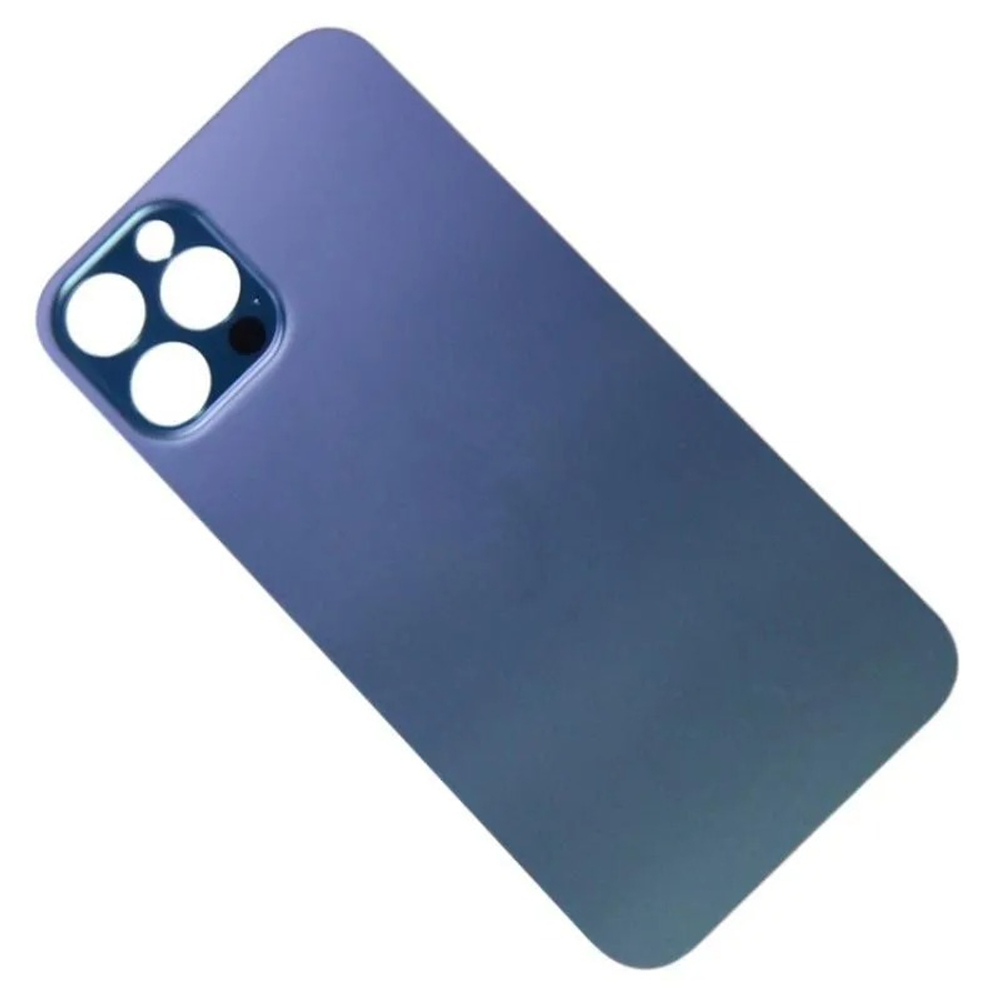 Задняя крышка для Apple iPhone 12 Pro Синий (стекло, широкий вырез под камеру) - Премиум