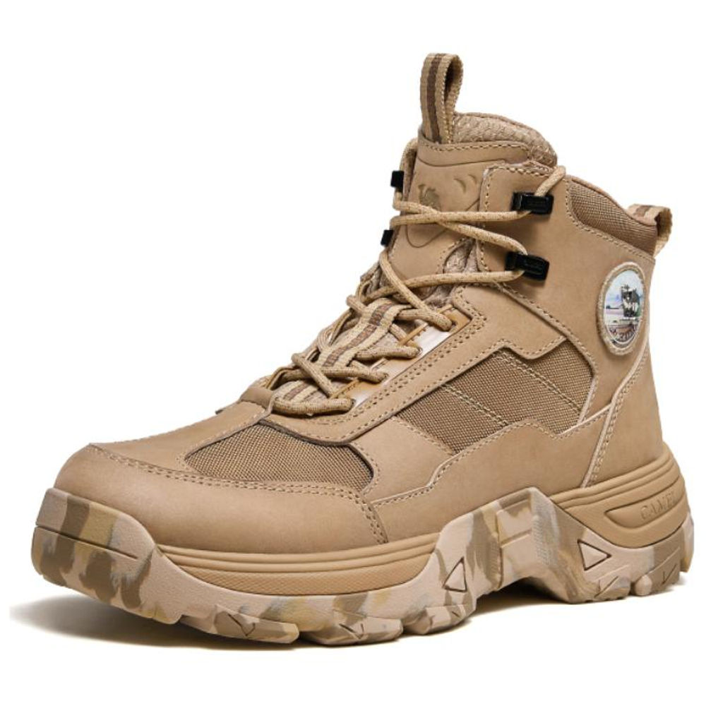 CAMEL Cow Leather Short Martin Boot 5cm Men"s