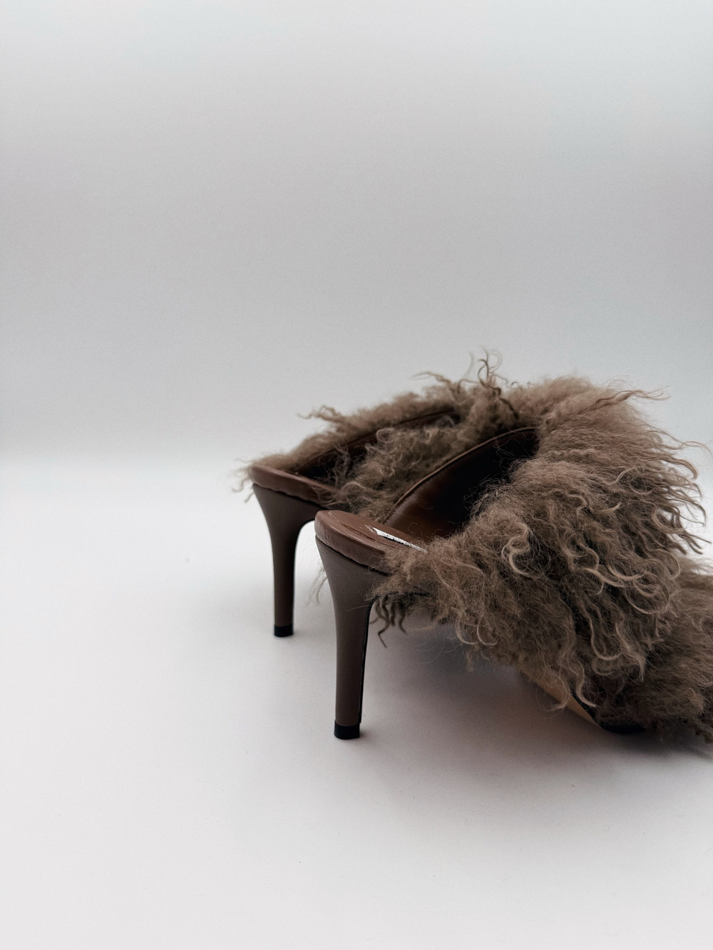 Босоножки FUR BROWN