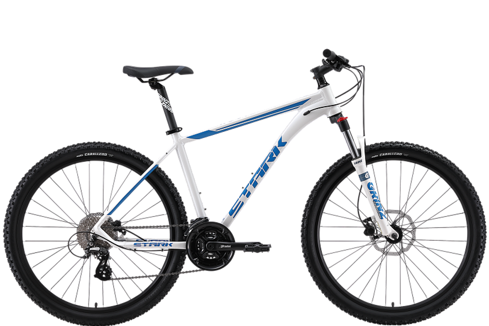 Велосипед Stark&#39;24 Router 27.3 HD белый металлик/синий 18&quot;