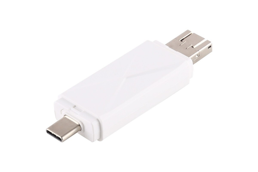 Картридер SD/MMC+Micro SD+MS+M2+ OTG microUSB TypeC