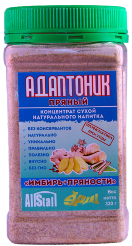 Адаптоник ПРЯНЫЙ Имбирь+Лимон в ПЭТ-банке 330 г