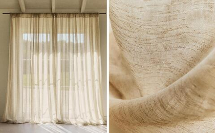Штора Zara Home, 280х300 см, бежевый, 1306/032