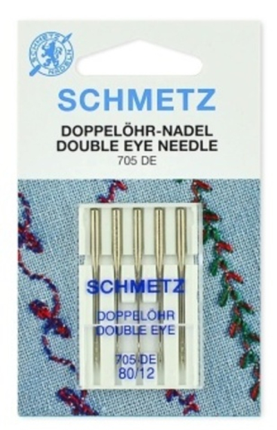 Иглы 35 Schmetz с двумя ушками для декоративных работ 705 DE №80 5 шт
