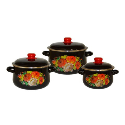 Набор эмаль 3пр.№408 конич. "Жостово" 2/4/5,5л СЭ