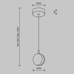 Подвесной светильник Maytoni Mind MOD299PL-L10BS3K