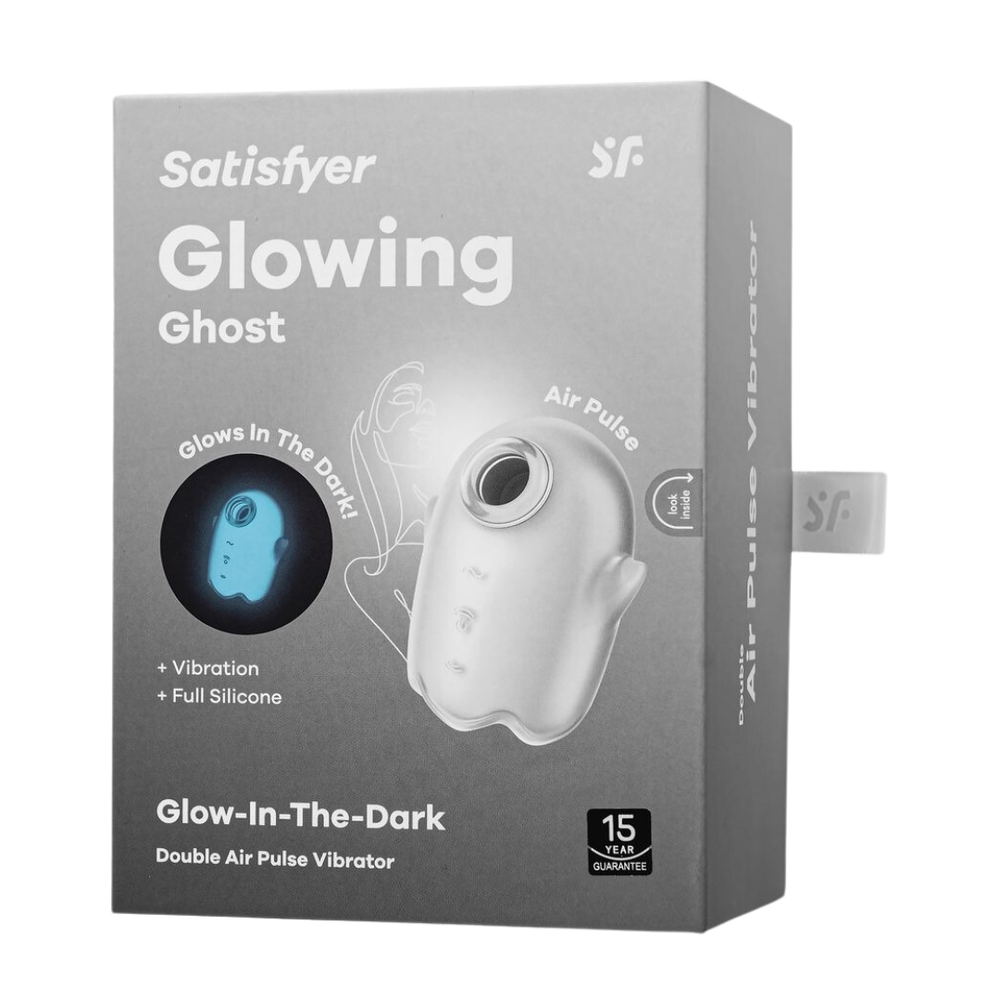Стимулятор клитора – вакуум+вибрация Satisfyer Glowing Ghost (светится в темноте)
