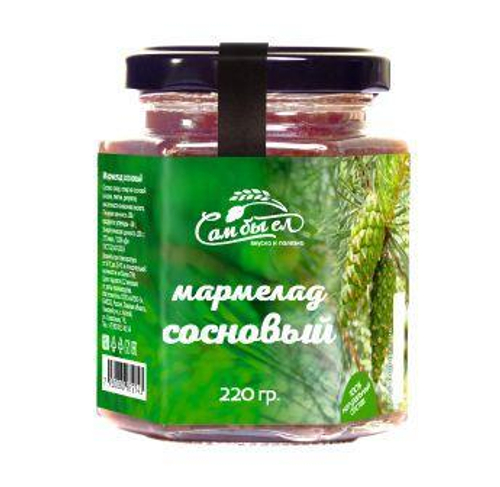 Мармелад Сосновый / стекляная банка / 130 гр / Сам бы ел