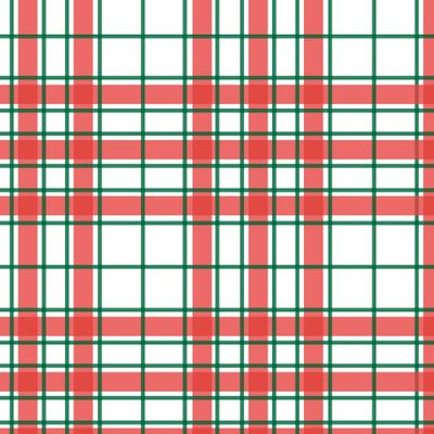 Красно-зеленый клетка плед принт