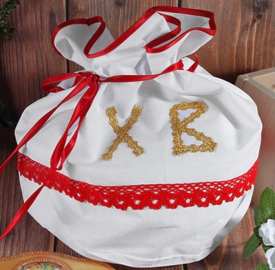 Мешок "Христос Воскресе" для освящения пасхальной трапезы