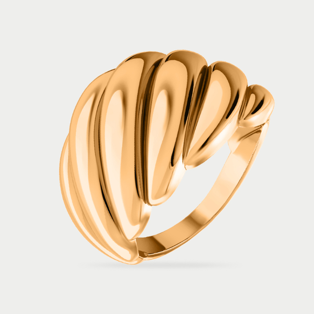 Кольцо женское из розового золота 585 пробы без вставок (арт. 08-106367)