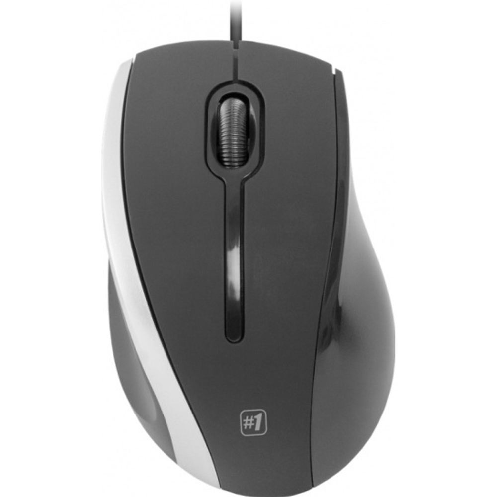 Мышь проводная ММ-340, black-gray