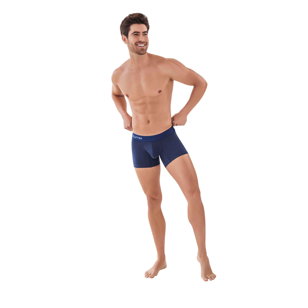 Мужские трусы боксеры темно-синие Clever Moda CARIBBEAN BOXER 088208