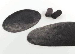 Коврик для ванной 70х120 Abyss & Habidecor Stone 990 черный Португалия