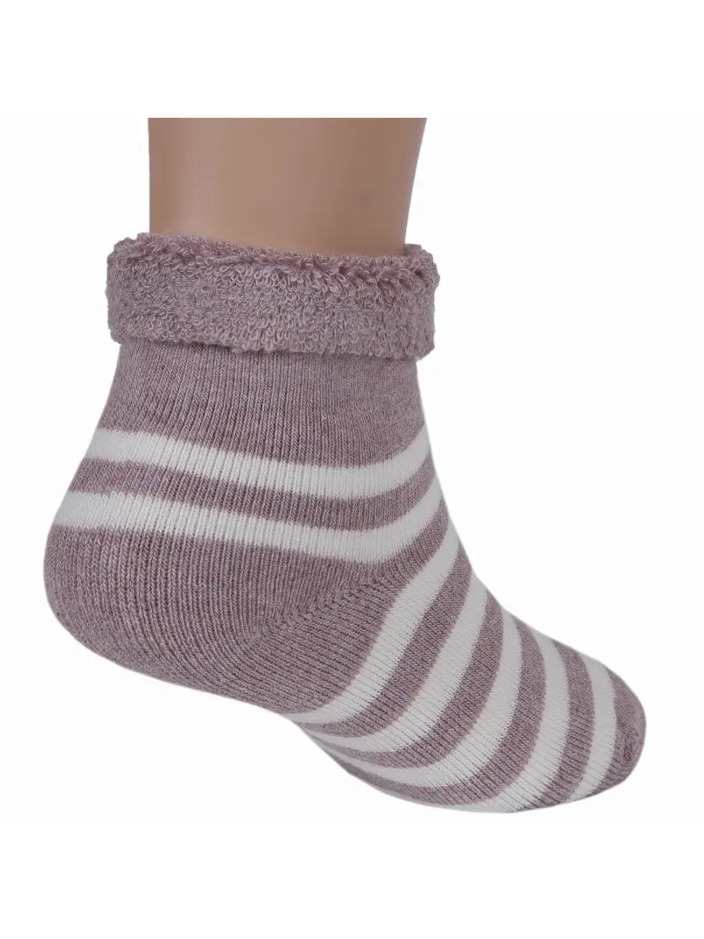 Махровые носки в полоску