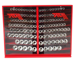 Набор головок торцевых 1/2" 6-ти гранных 10-32мм 137 предметов в металлическом шкафу JTC