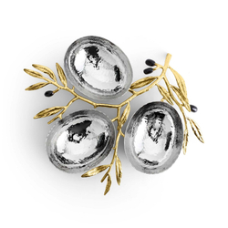 Менажница трехсекционная 27х22см Michael Aram Оливковая ветвь