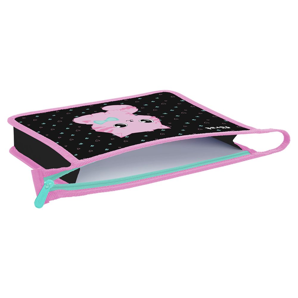 Папка для тетрадей 1 отделение, А5, Först "Kitty-sweety", 240*205*40мм, пластик, на молнии