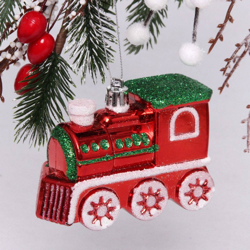 Ёлочная игрушка «Сказочное путешествие» 9,5*2*10,5 см, красный