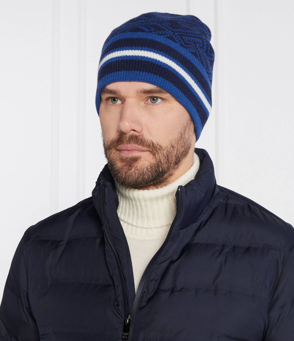 Хлопковая шапка TH MONOGRAM AOP Tommy Hilfiger - темно-синий(AM0AM11499)