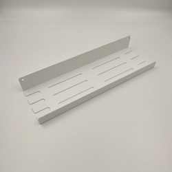 Полка MetaDec Holes настенная прямая, 30х10см белая, 1шт