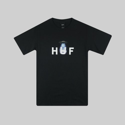 Футболка мужская HUF Abducted артикул:TS01502 BLACK - купить в магазине Дайс