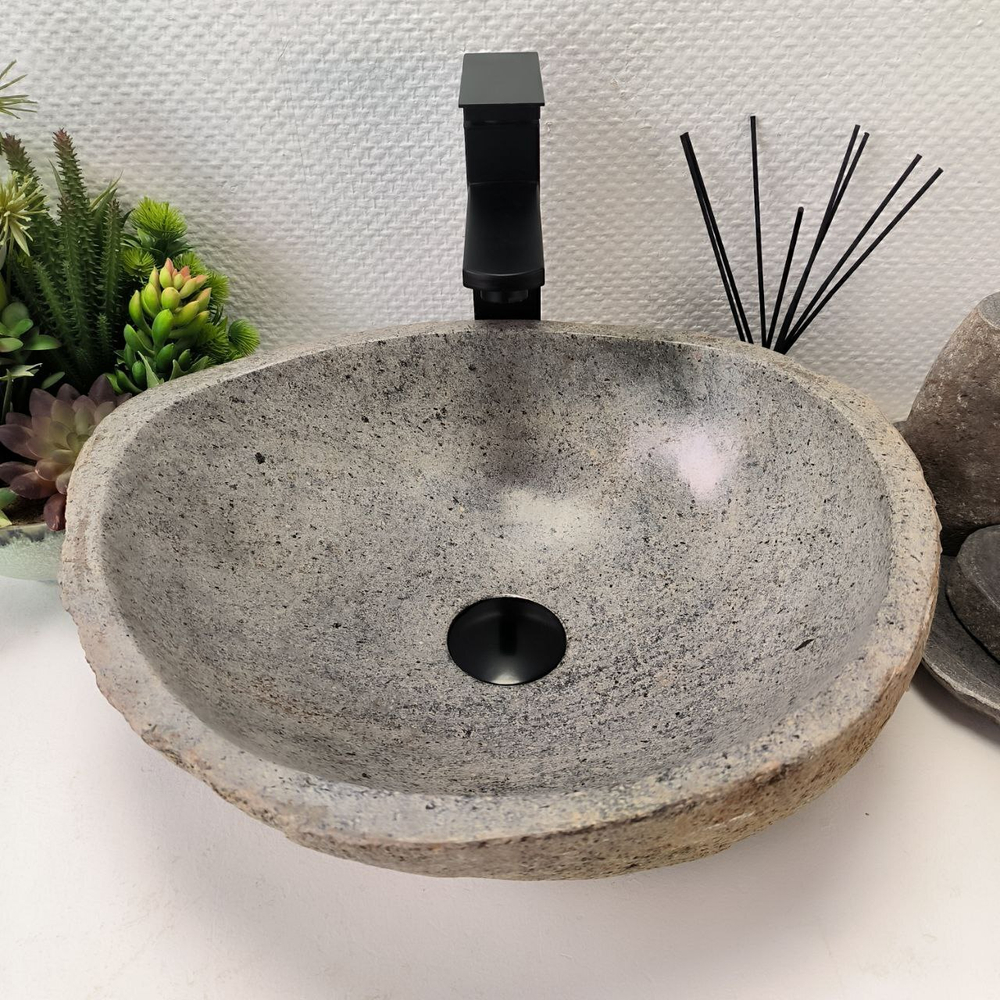 Раковина из речного камня RS-63892 (43*42*15) 0120