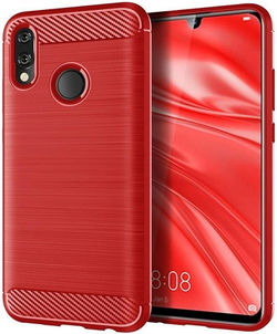 Чехол для Huawei Honor 10 lite красного цвета, серия Carbon от Caseport