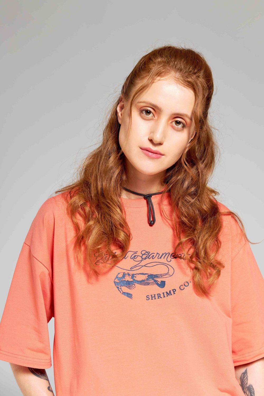 Футболка Called a Garment Shrimp коралловая