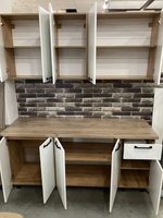 Кухня Тина крафт/белый 1,8м
