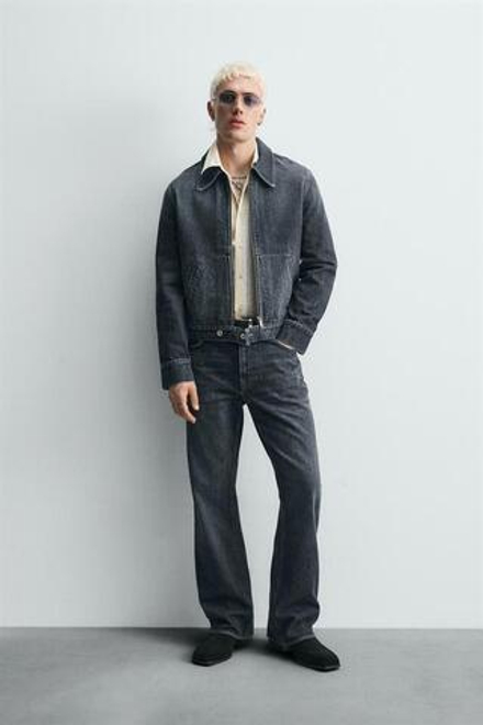 ZARA ДЖИНСЫ FLARED FIT ЛИМИТИРОВАННАЯ СЕРИЯ, СИНИЙ