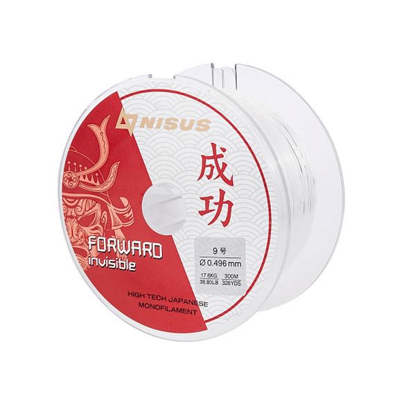 Леска FORWARD Invisible 0,496mm/300m Nylon Transparent (N-FI-0496-300) Nisus
