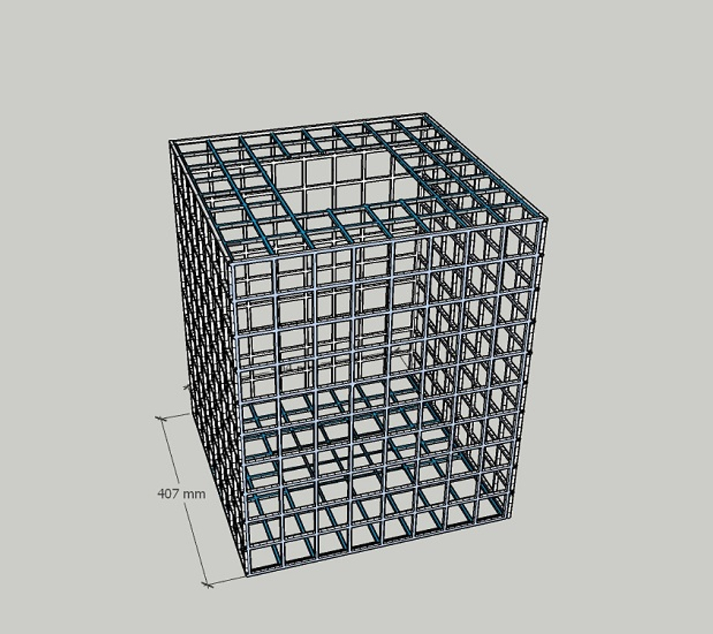 Габион клумба 400х400х600
