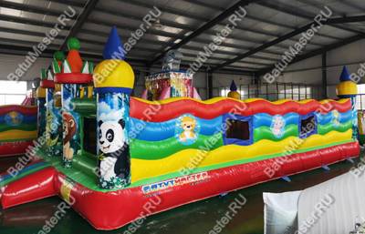 Коммерческий надувной батут "Сафари приключения" 8*5*2,8 м