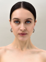 Серьги "Triple thorns" Silver